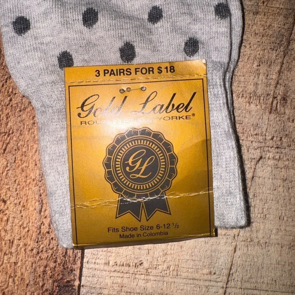 💜 Roundtree & Yorke Gold Label Mens Cotton Blend Dress Socks 1 Pair Sz 6-12.5